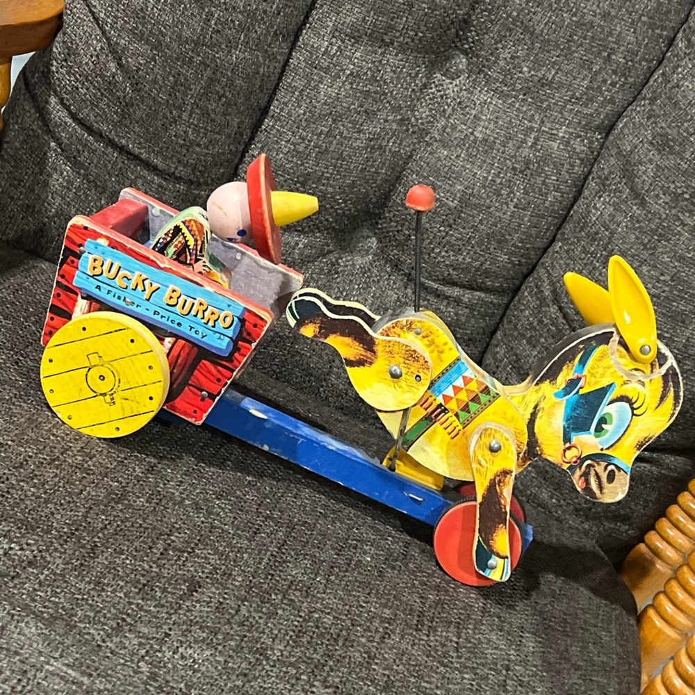 1950's Fisher Price #166 BUCKY BURRO